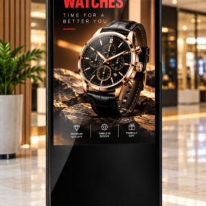 55 Inch T-Type With Full Toughened Digital Standee – Techon LED