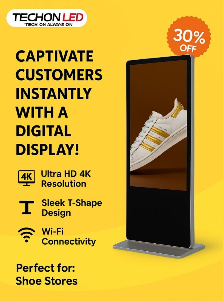 65" T-Type Standee – Techon LED Ludhiana
