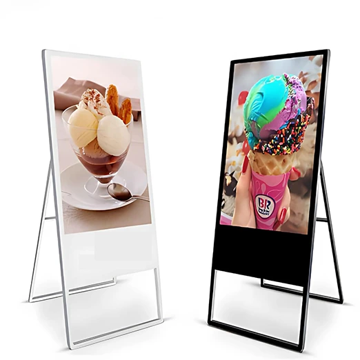 A-Type White & Black Digital Standee