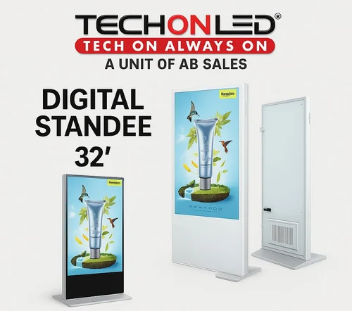 T-Type White Digital Standee