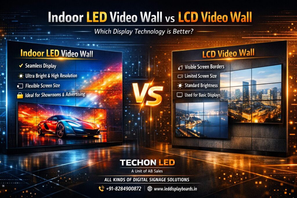 Indoor LED Video Wall vs LCD Video Wall