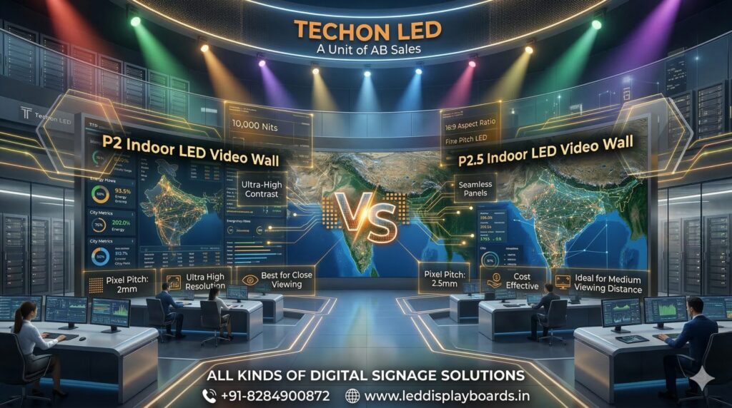 P2 vs P2.5 Indoor LED Video Wall – Which is Better?