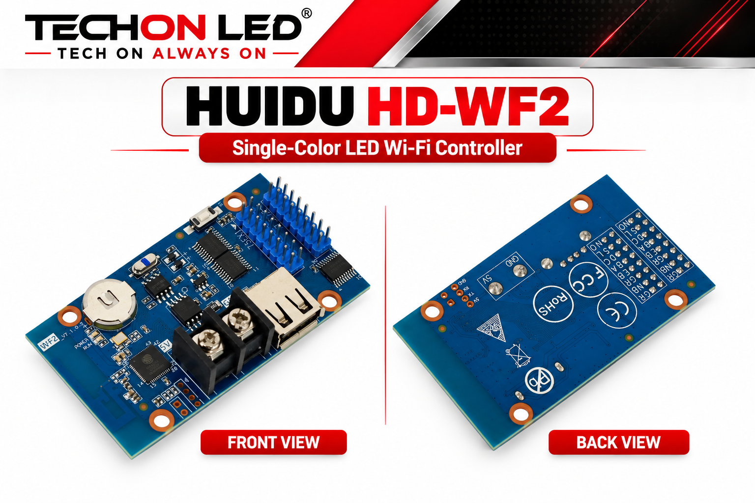 Huidu HD-WF2 RGB LED Controllers 1 Huidu HD-WF2 RGB LED Controllers