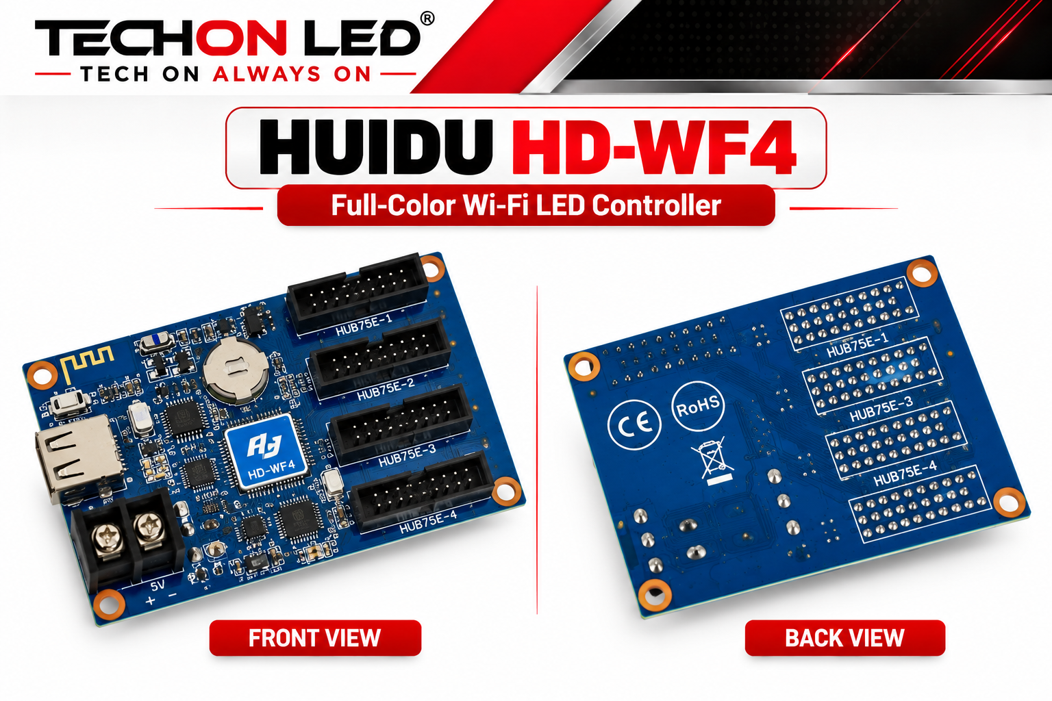 Huidu HD-WF4 RGB LED Controllers 1 Huidu HD-WF4 RGB LED Controllers